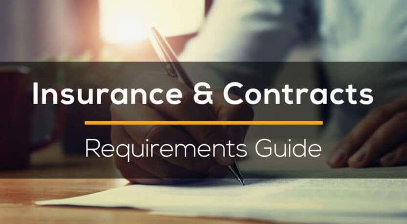 Insurance and Contracts Requirements guide