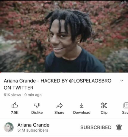 Ariana Grande hack